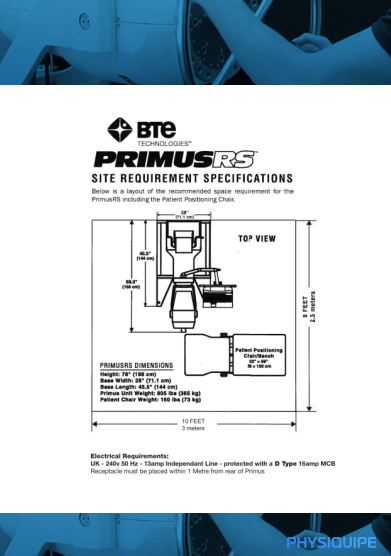 PrimusRS Site Specification